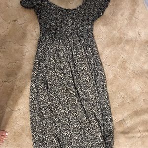 Off cold shoulder long maxi dress M/L